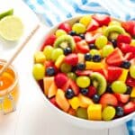 Try our Christmas Fruit Salad Recipe! Mix of fresh fruits with a holiday touch. Easy to make and great for festive gatherings!