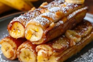 Banana French Toast Roll-Ups Recipe