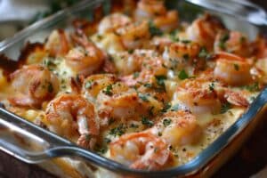 Cheesy Shrimp Bake Recipe