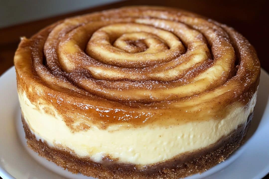 Cinnamon Roll Honeybun Cheesecake Recipe