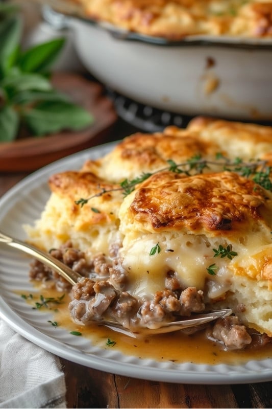 Let me tell you, every time I make this Sausage, Gravy, and Biscuit Pie, my family practically lines up in the kitchen before it’s even out of the oven. Picture a cozy morning with everyone crowding around, the smell of sausage sizzling away filling the air—it’s one of those meals where people keep coming back for more. It’s comfort food at its finest, and the best part? It’s super easy to make, but feels like a special treat every time!