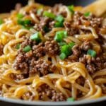 Mongolian Ground Beef Noodles