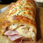 Chicken Cordon Bleu Stromboli