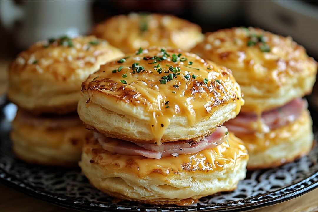 These Ham and Cheese Butter Swim Biscuits are the ultimate savory comfort food, combining tender biscuits with melted butter, ham, and cheddar cheese. Perfect for breakfast, brunch, or a snack!