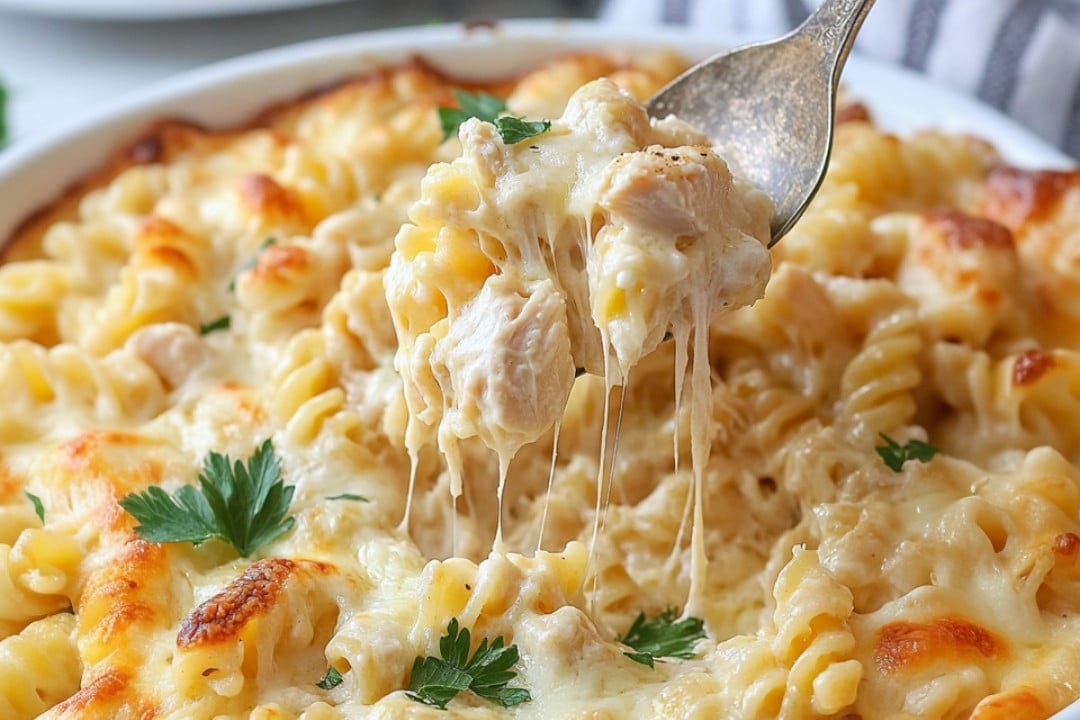 Garlic Parmesan Chicken Pasta Bake Recipe