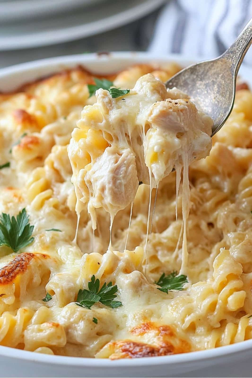 Garlic Parmesan Chicken Pasta Bake Recipe