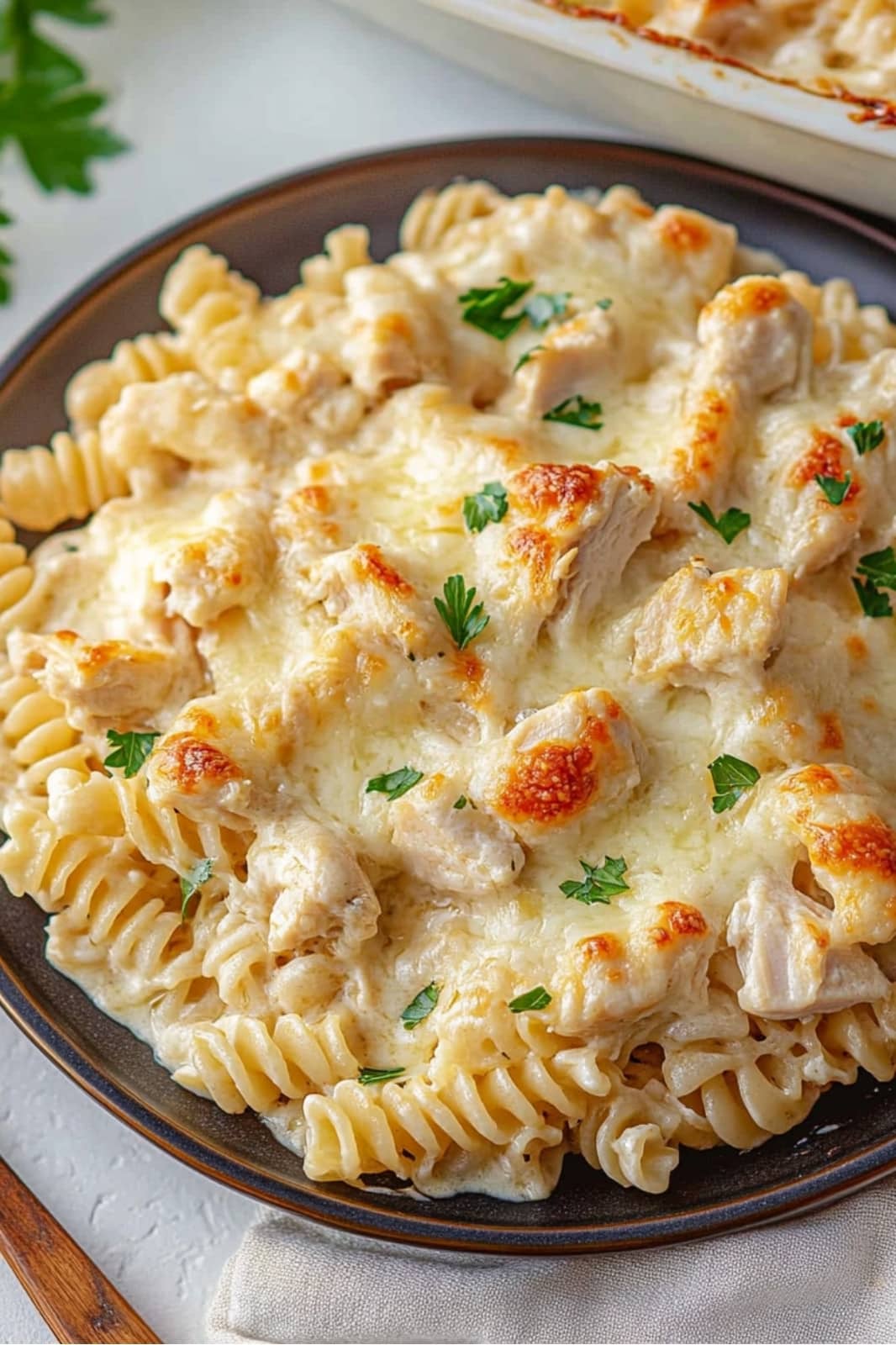 Garlic Parmesan Chicken Pasta Bake Recipe