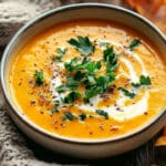 Spicy Butternut Squash and Sweet Potato Soup Recipe