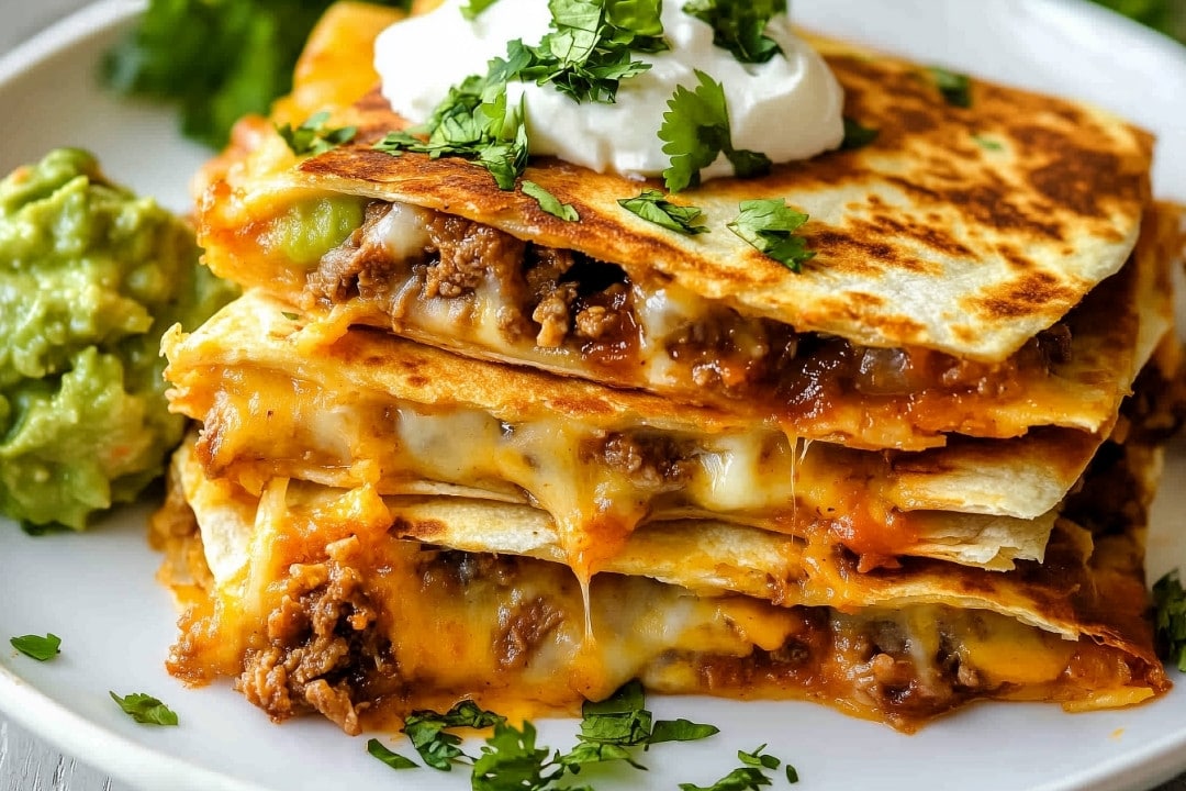 Cheeseburger Quesadillas Recipe