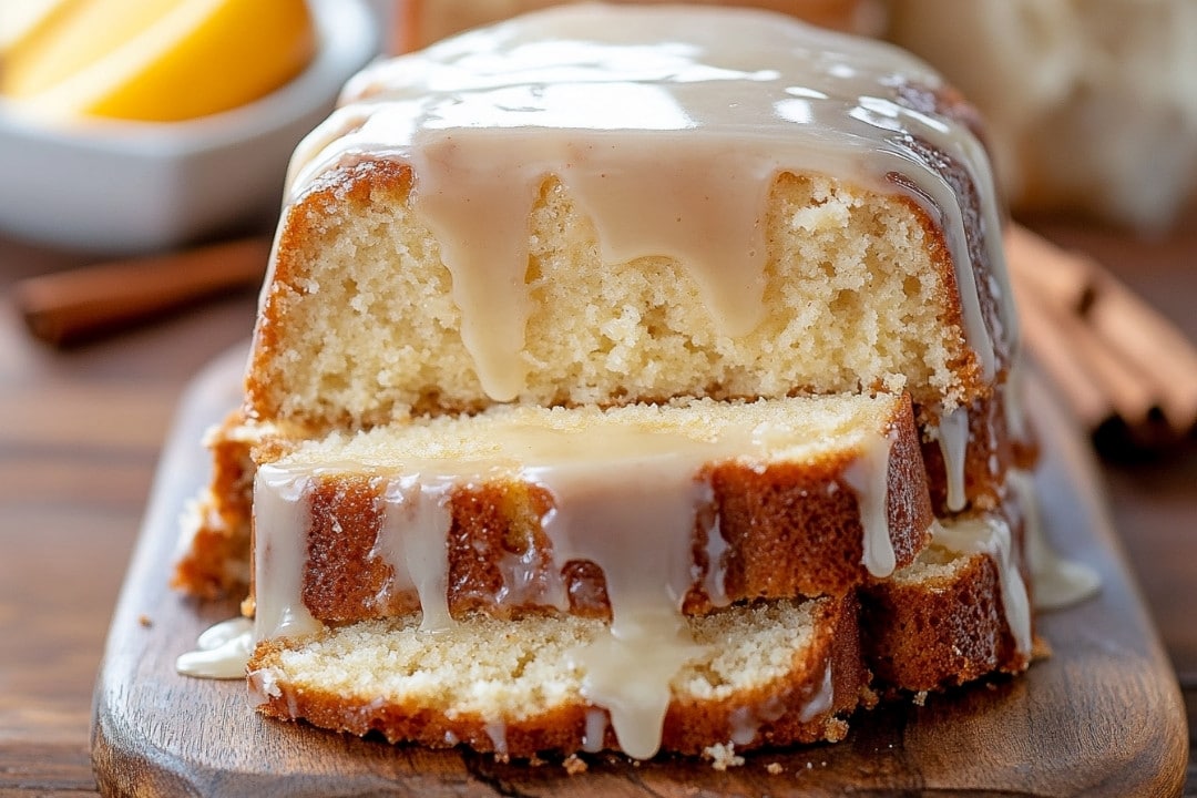 Christmas Glazed Eggnog Bread Recipe