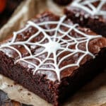 These Halloween Brownies are not only delicious but super fun to decorate! Every year, my family loves how we get to make these brownies extra spooky with our favorite spiderweb designs. Perfect for a Halloween party, or just for fun at home. These treats are almost too cute to eat—but trust me, they won’t last long!