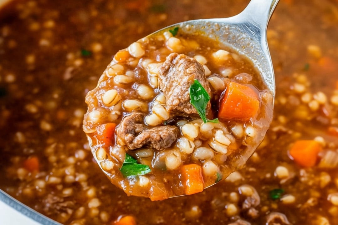 Easy Beef Barley Soup Recipe