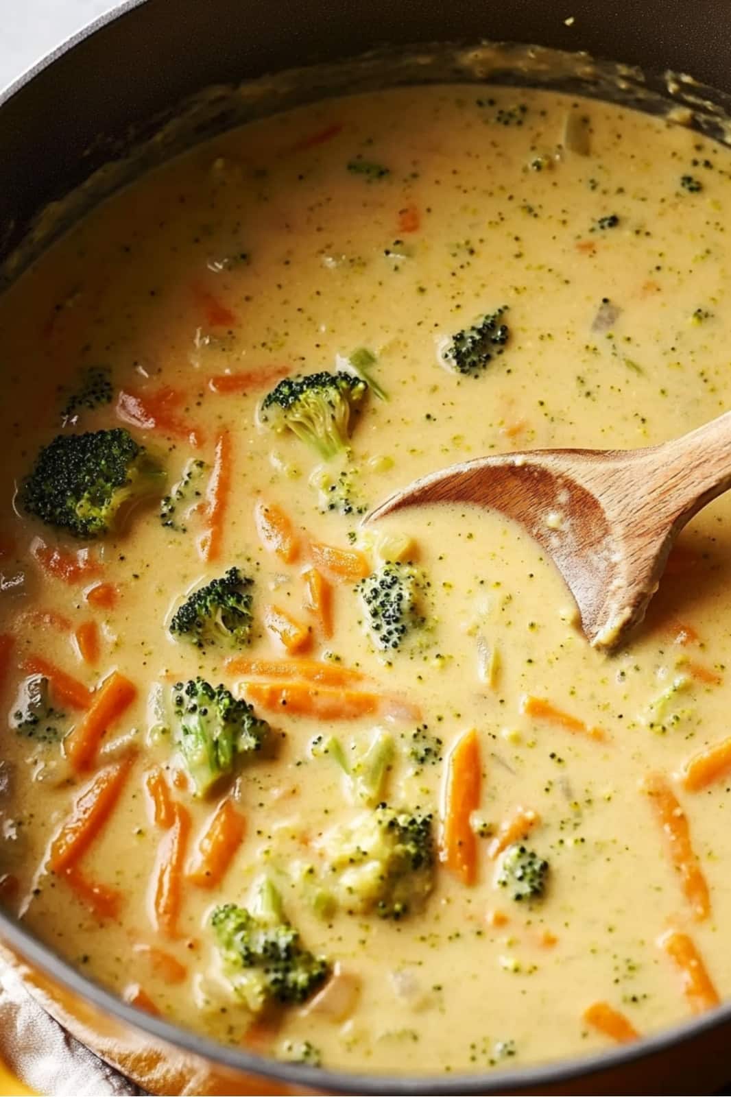 This Broccoli Cheddar Soup recipe is creamy, cheesy, and comforting! Made with broccoli, carrots, and cheddar, it's perfect for a quick and easy weeknight meal. Ready in 35 minutes!








