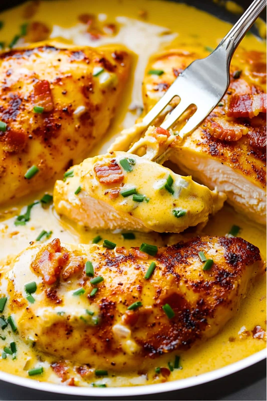 Creamy Beer Cheese Chicken with Crispy Bacon Recipe