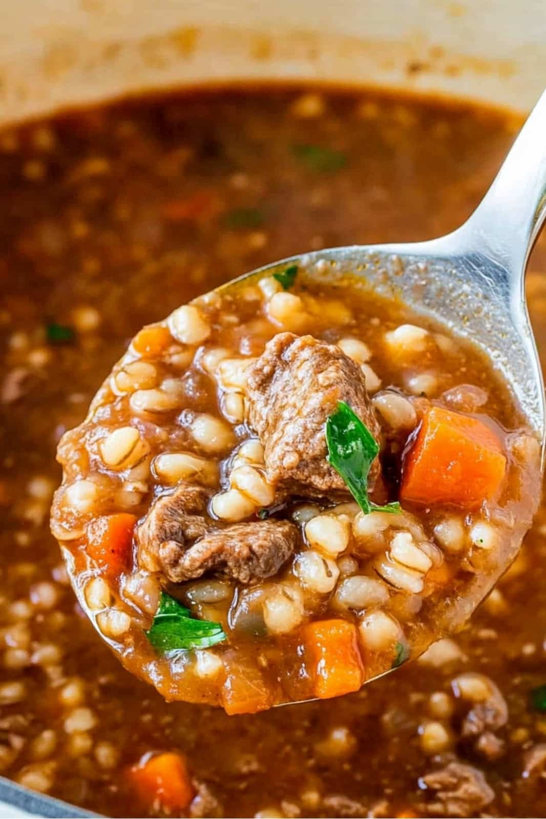 This Easy Beef Barley Soup recipe is hearty and comforting! Made with tender beef, vegetables, and barley in a rich broth, it’s perfect for a cozy meal. Ready in just over an hour!