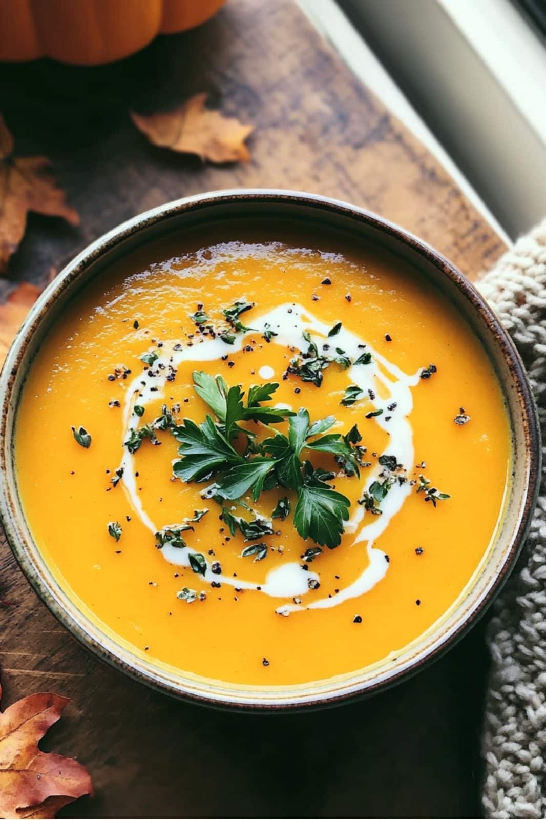 This Spicy Butternut Squash and Sweet Potato Soup is creamy, comforting, and full of flavor! Made with coconut milk and warming spices, it's a cozy vegan option perfect for fall. Ready in 40 minutes!