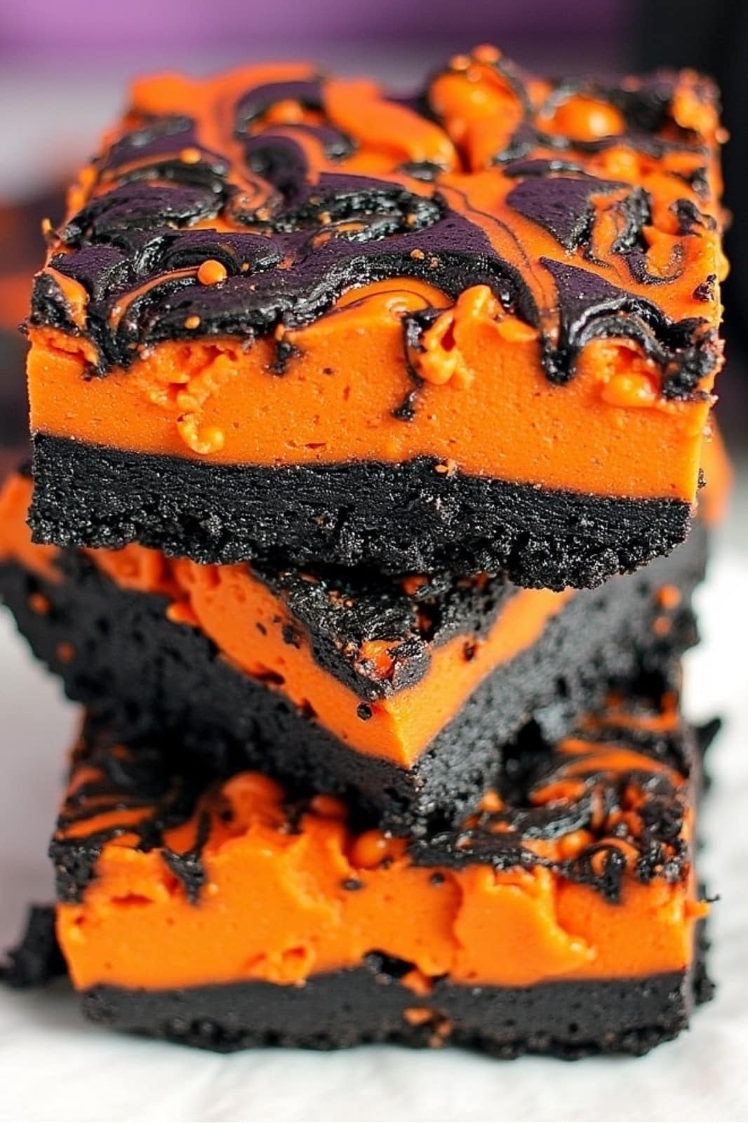 Halloween Swirl Brownies Recipe