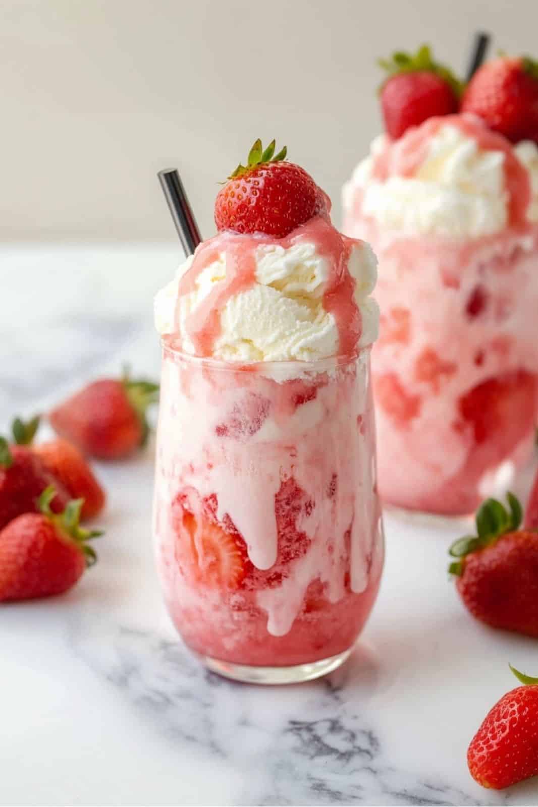 This Strawberry Ice Cream Float is like a taste of summer in a glass! Every time I make this, it’s a hit with my family. Whether it's a sunny afternoon treat or a dessert after dinner, these floats bring smiles all around. My kids always ask for seconds, and honestly, who can blame them? 