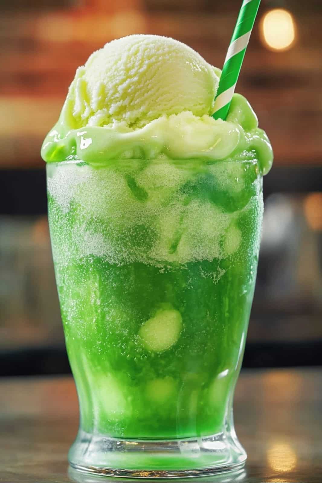 This fun and festive Grinch-themed ice cream float is perfect for kids during the holidays. The combination of lime sherbet, green punch, and lemon-lime soda creates a bubbly, green treat that’s sure to bring a smile to anyone’s face!