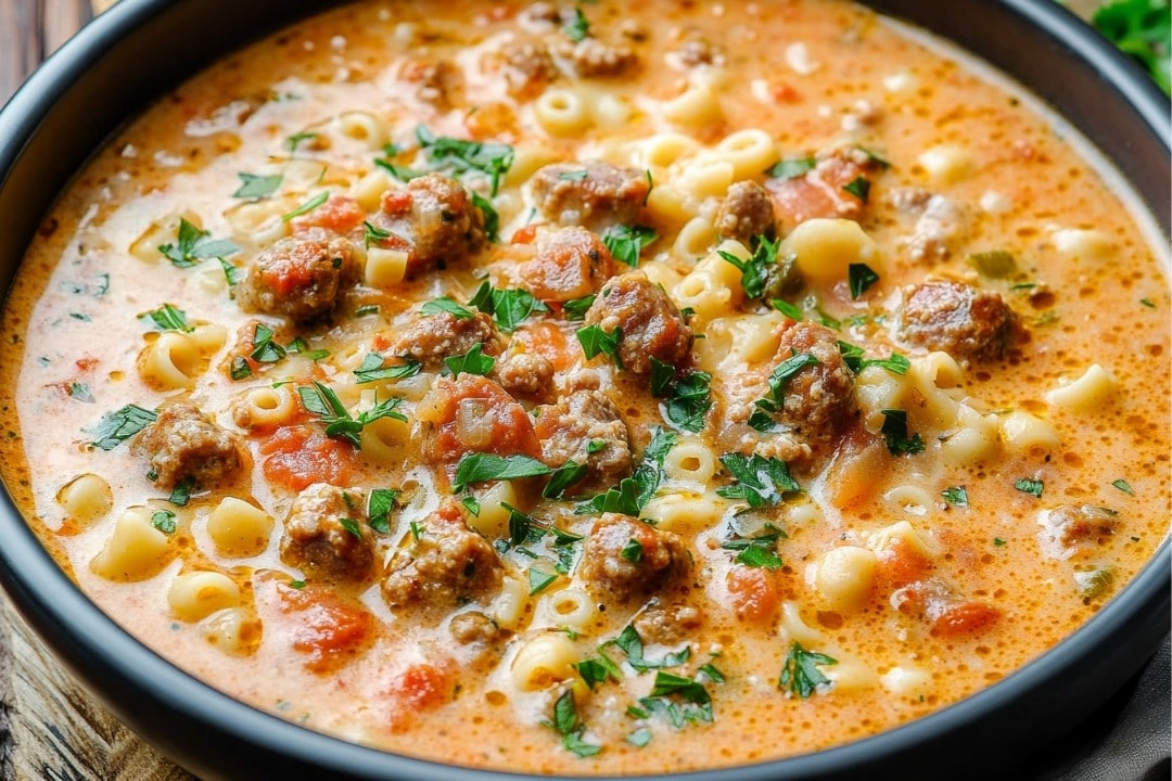 This Creamy Parmesan Italian Sausage Ditalini Soup Recipe is a rich and hearty meal made with Italian sausage, pasta, and a creamy broth. Ready in just 25 minutes, it’s perfect for a cozy weeknight dinner!