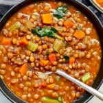 One-Pot Lentil Veggie Soup Recipe