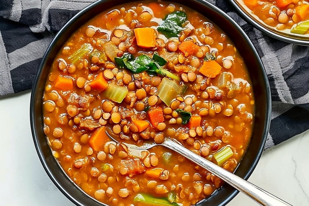 One-Pot Lentil Veggie Soup Recipe