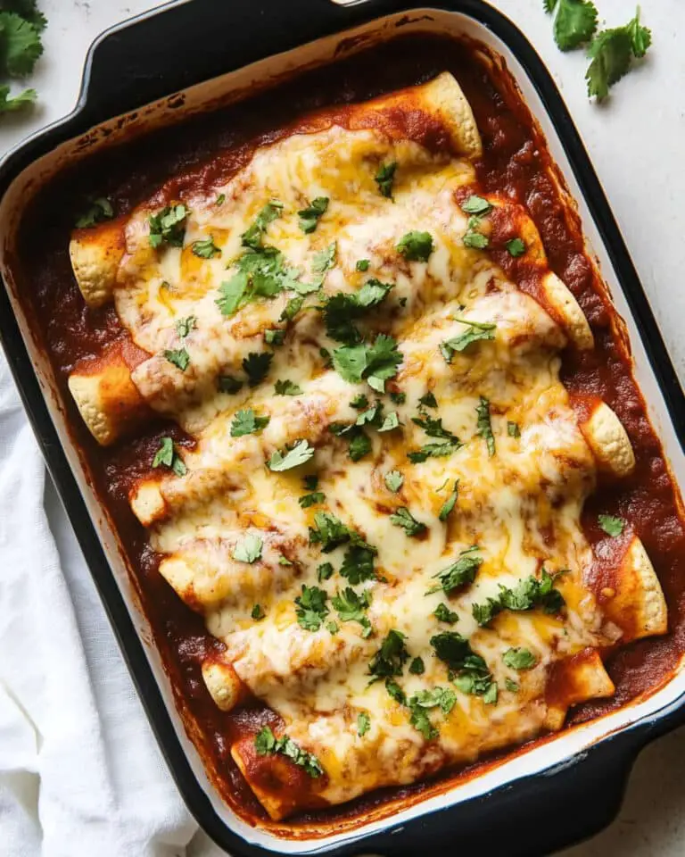 Cheesy Beef & Bean Enchiladas Recipe