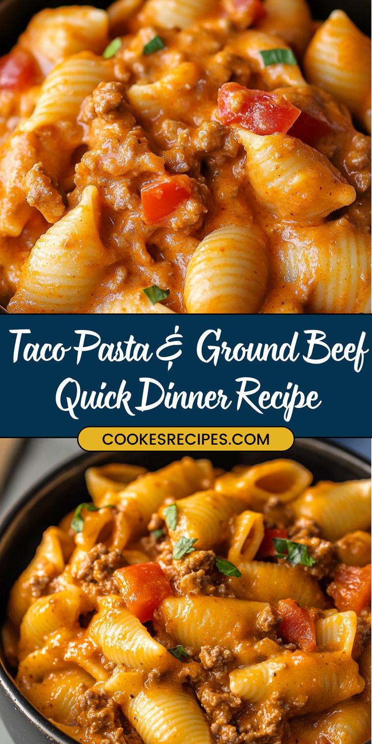 Easy Ground Beef Taco Pasta Recipe