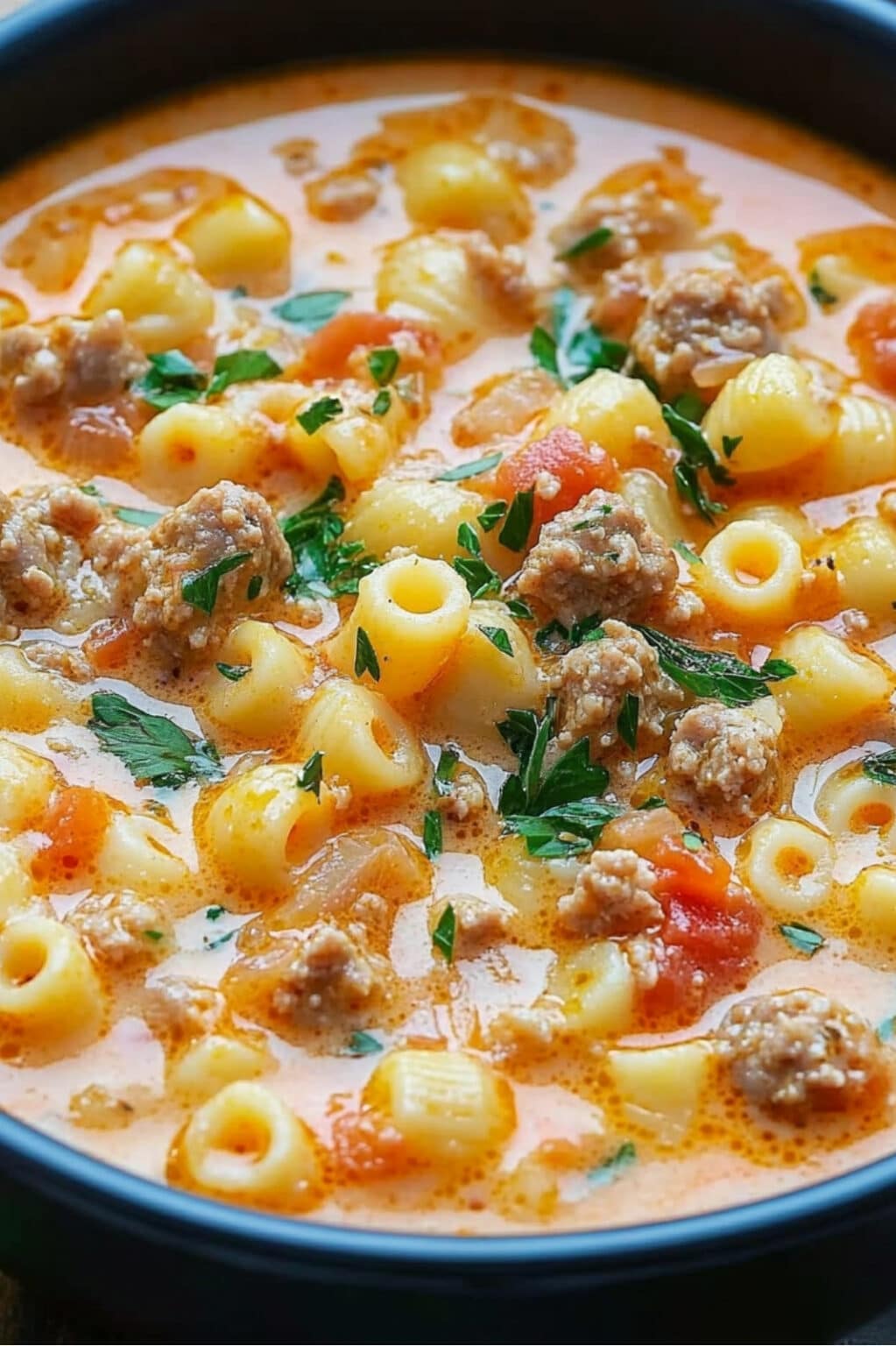 Creamy Parmesan Italian Sausage Ditalini Soup Recipe