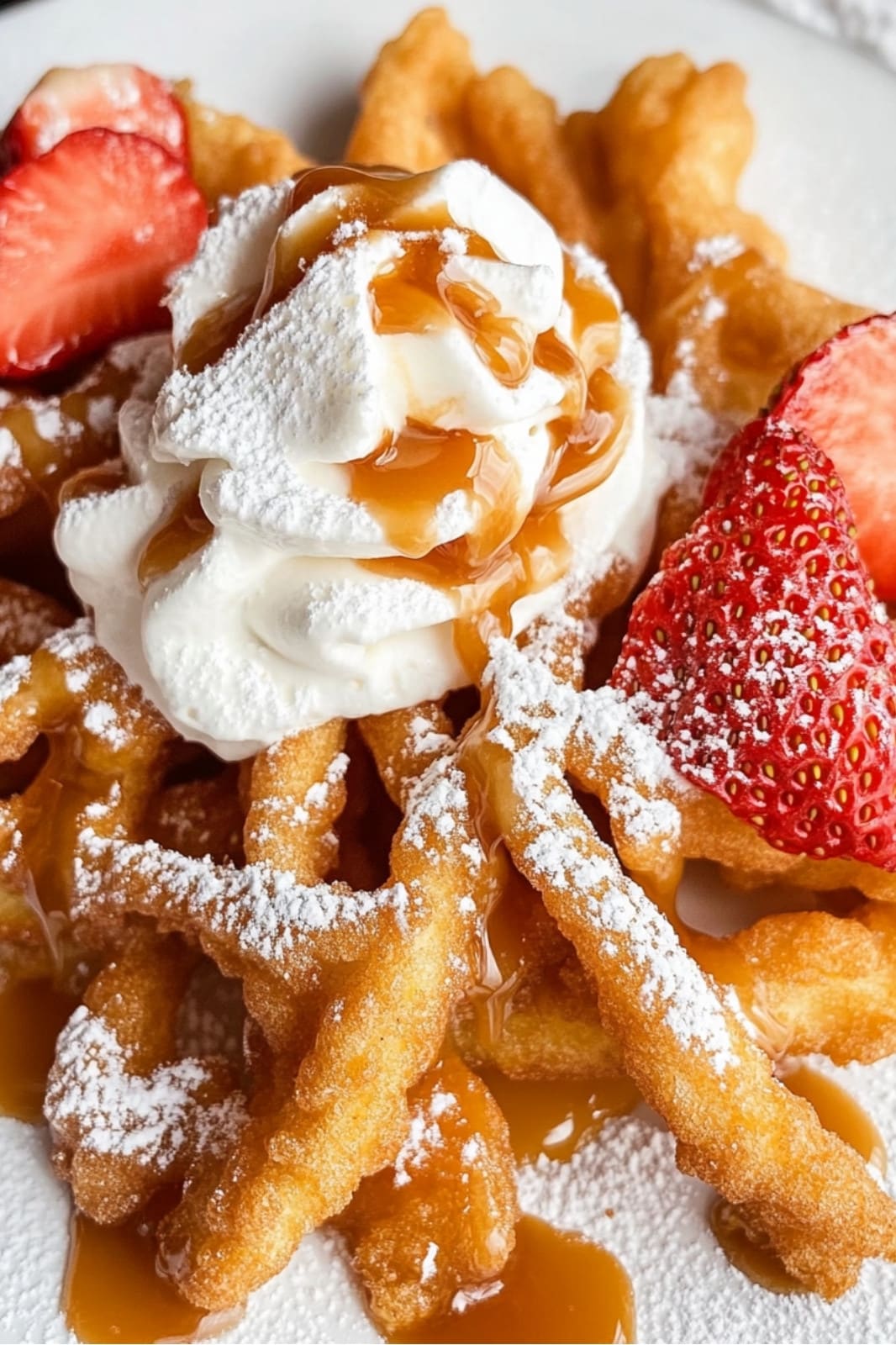 These Crispy Funnel Cake Sticks are a fun, easy-to-make treat! Golden and dusted with powdered sugar, they’re perfect for a quick dessert or snack and ready in just 15 minutes.