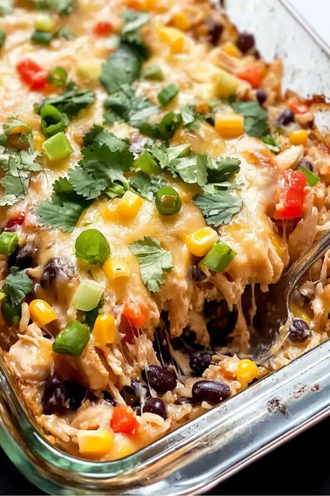 Easy Chicken Burrito Casserole Recipe