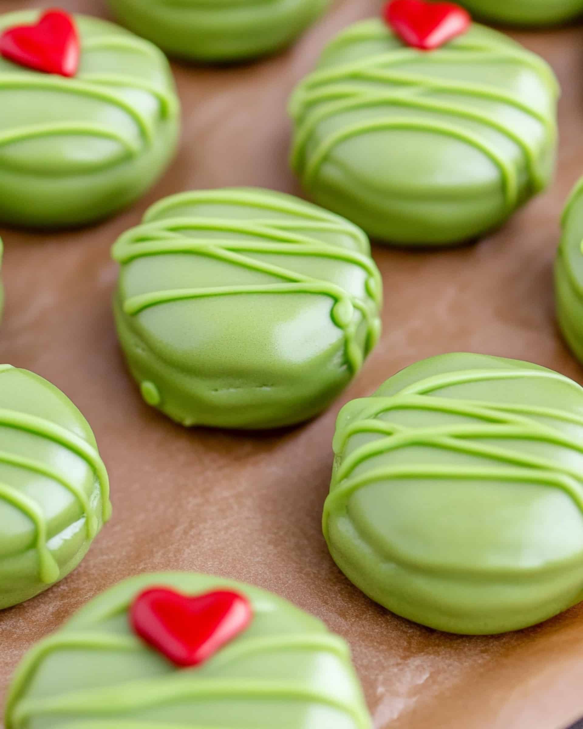 No-Bake Oreo Christmas Grinch Cookies Recipe