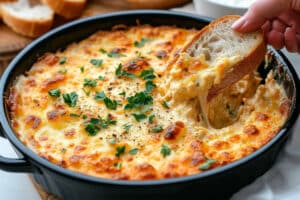 This Maryland Crab Dip recipe is a creamy, baked delight with crab meat, cheese, and Old Bay seasoning. Perfect for parties or gatherings, it’s ready in just 30 minutes!