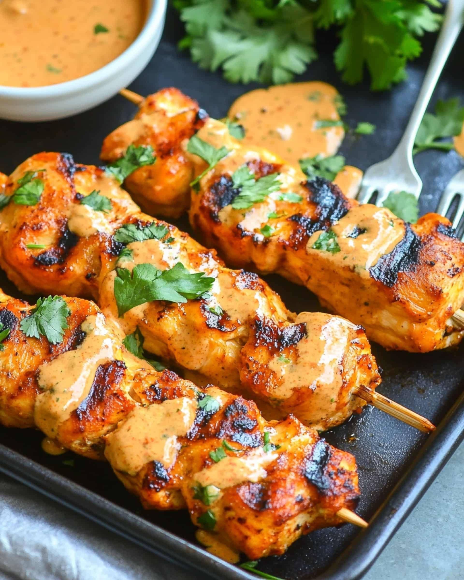 Bang Bang Chicken Skewers Recipe