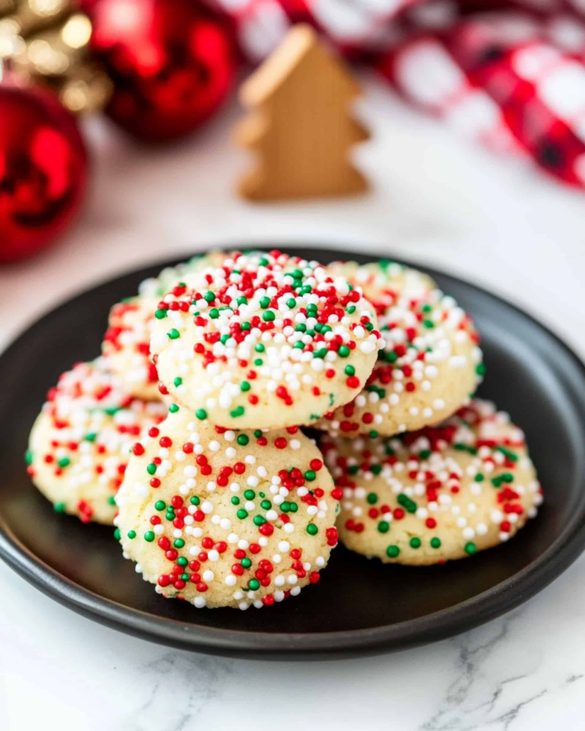 Christmas Cookies with Sprinkles Recipe