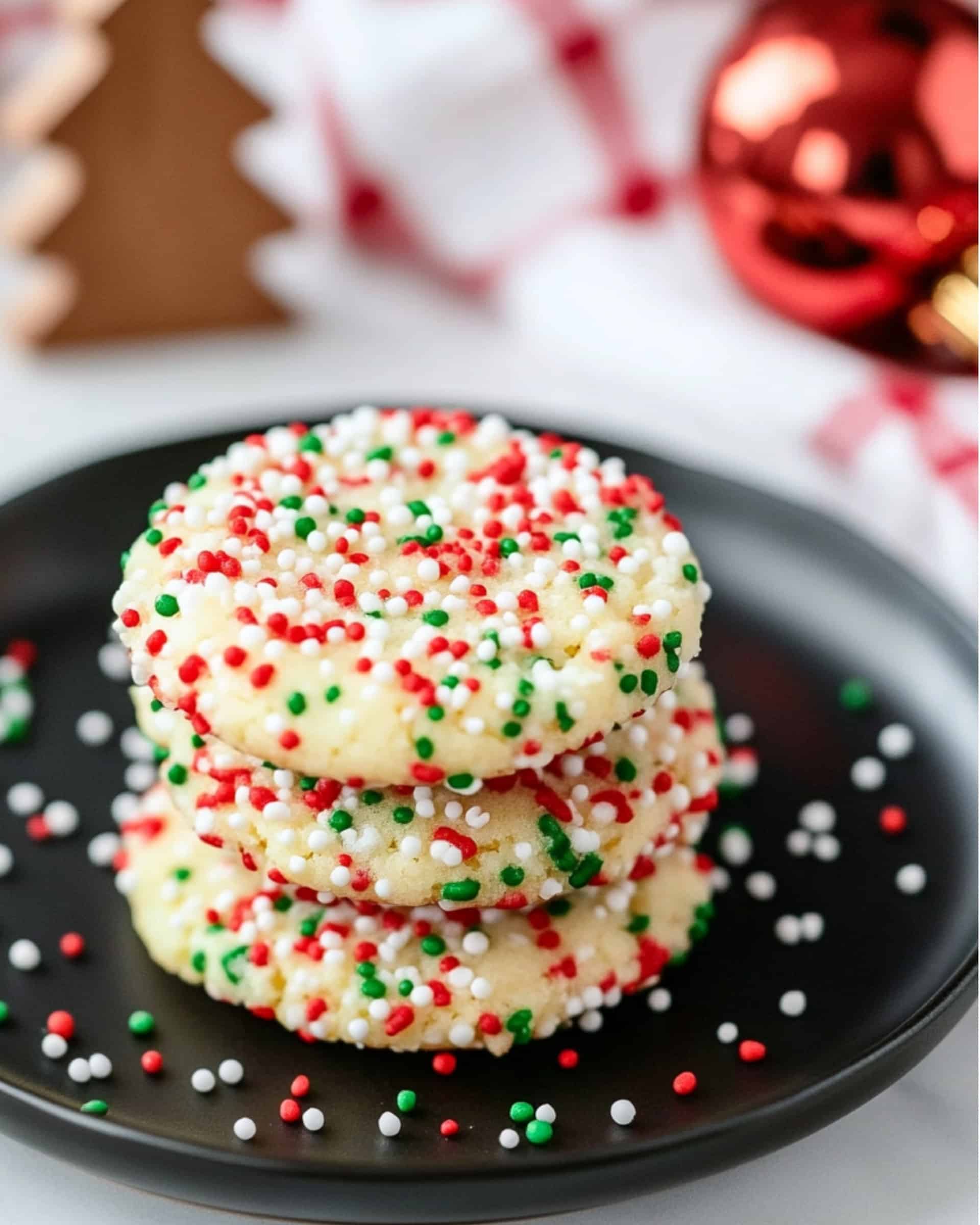 Christmas Cookies with Sprinkles Recipe