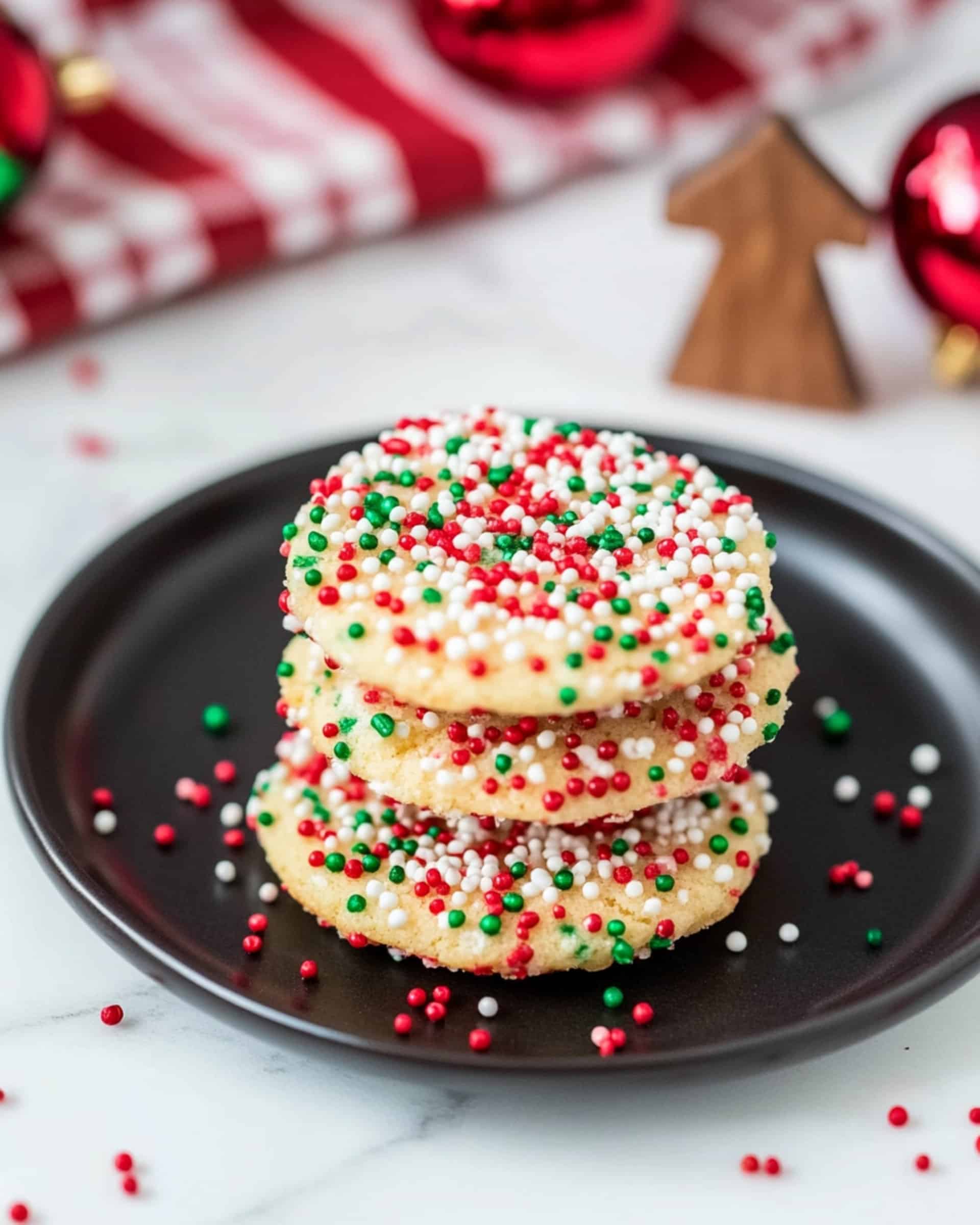 Christmas Cookies with Sprinkles Recipe