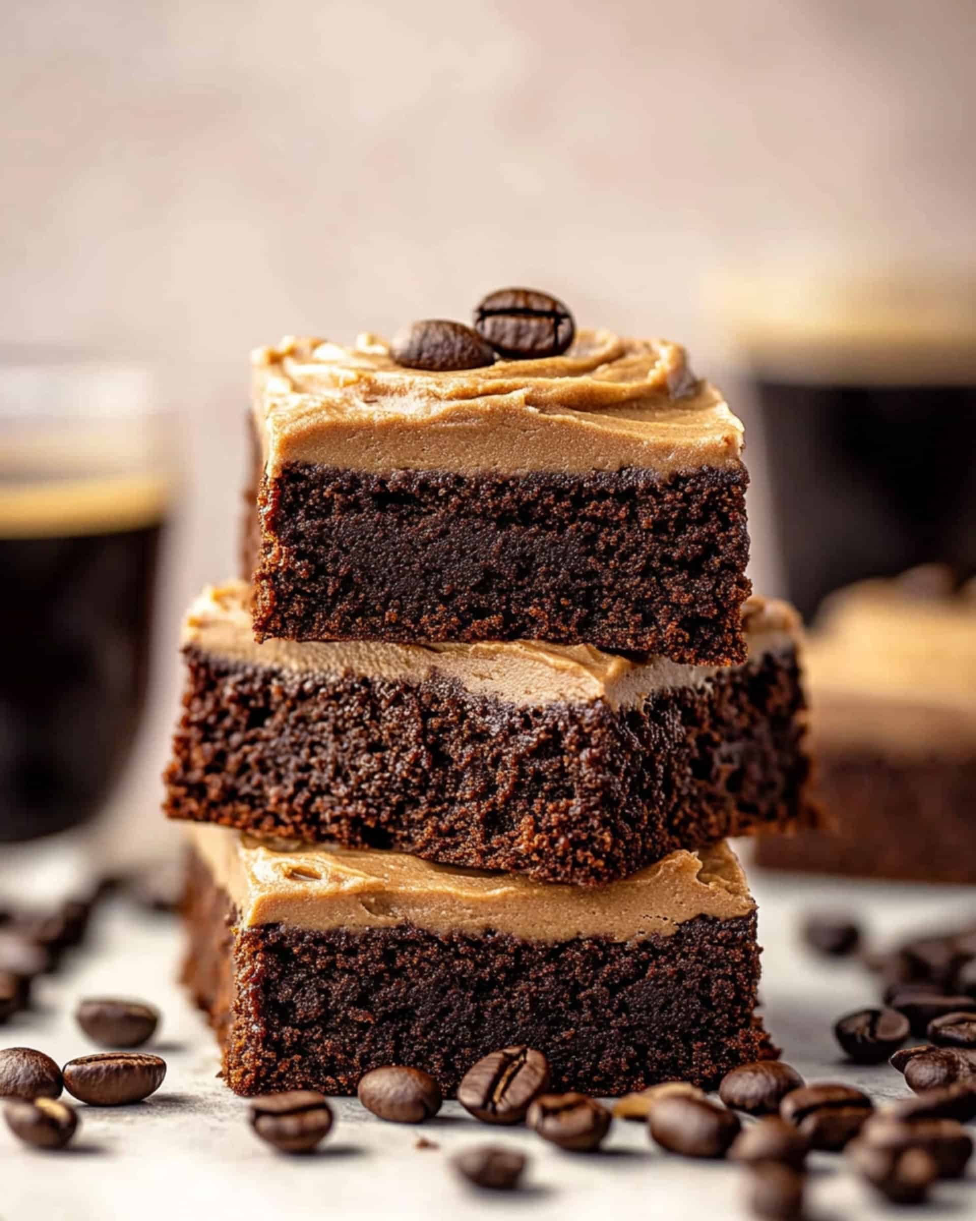 Coffee Brownies With Creamy Frosting Recipe