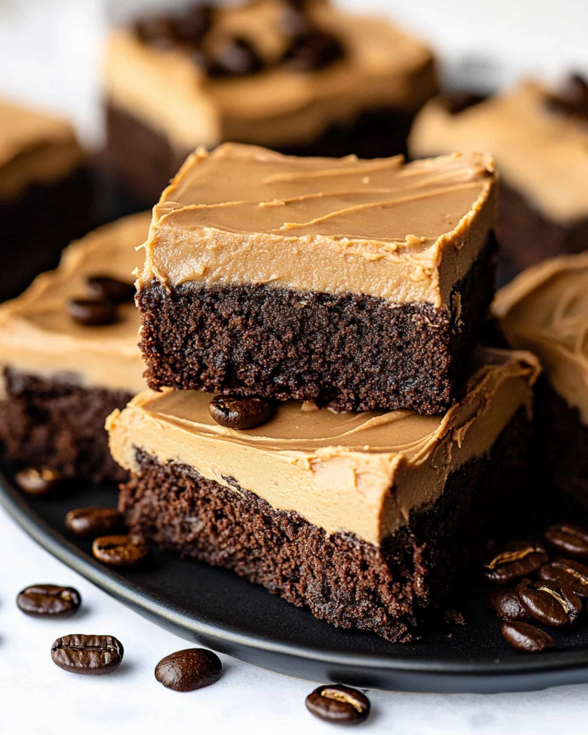 Coffee Brownies With Creamy Frosting Recipe