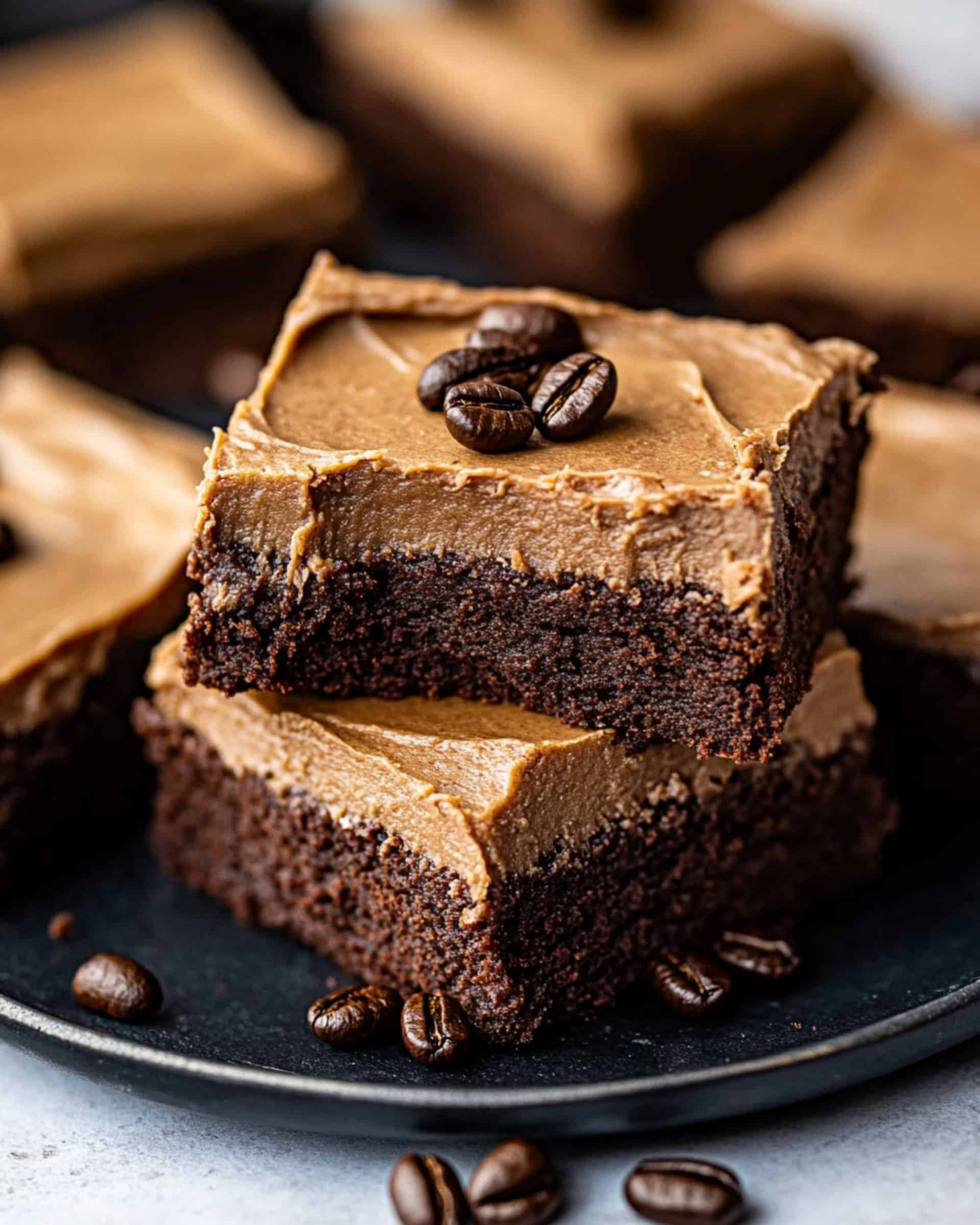 Coffee Brownies With Creamy Frosting Recipe