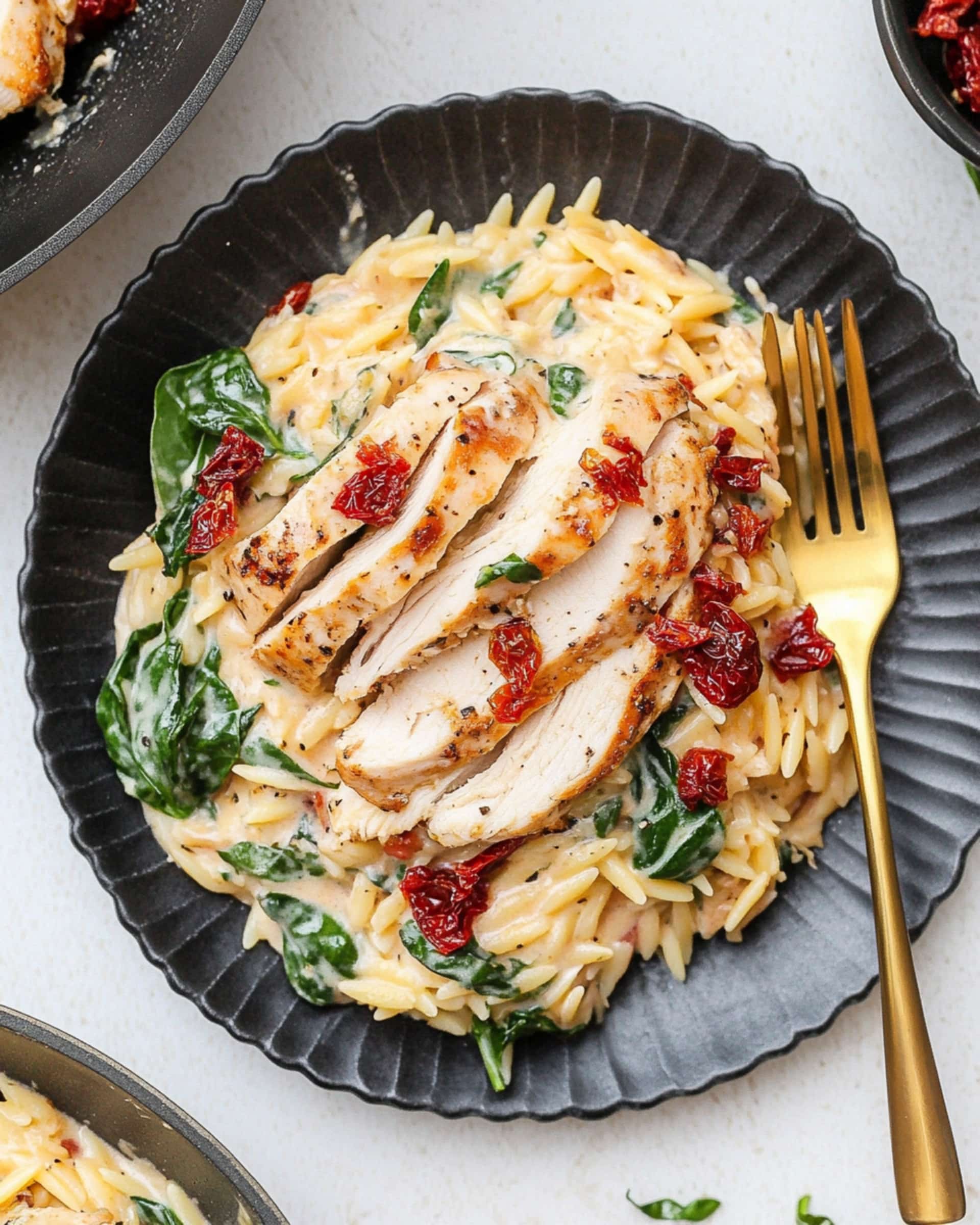 Creamy Tuscan Chicken Orzo Recipe