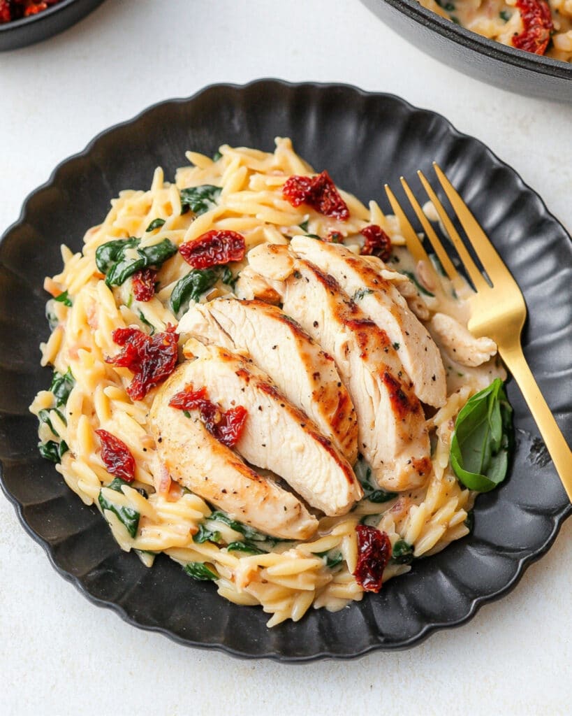 Creamy Tuscan Chicken Orzo Recipe