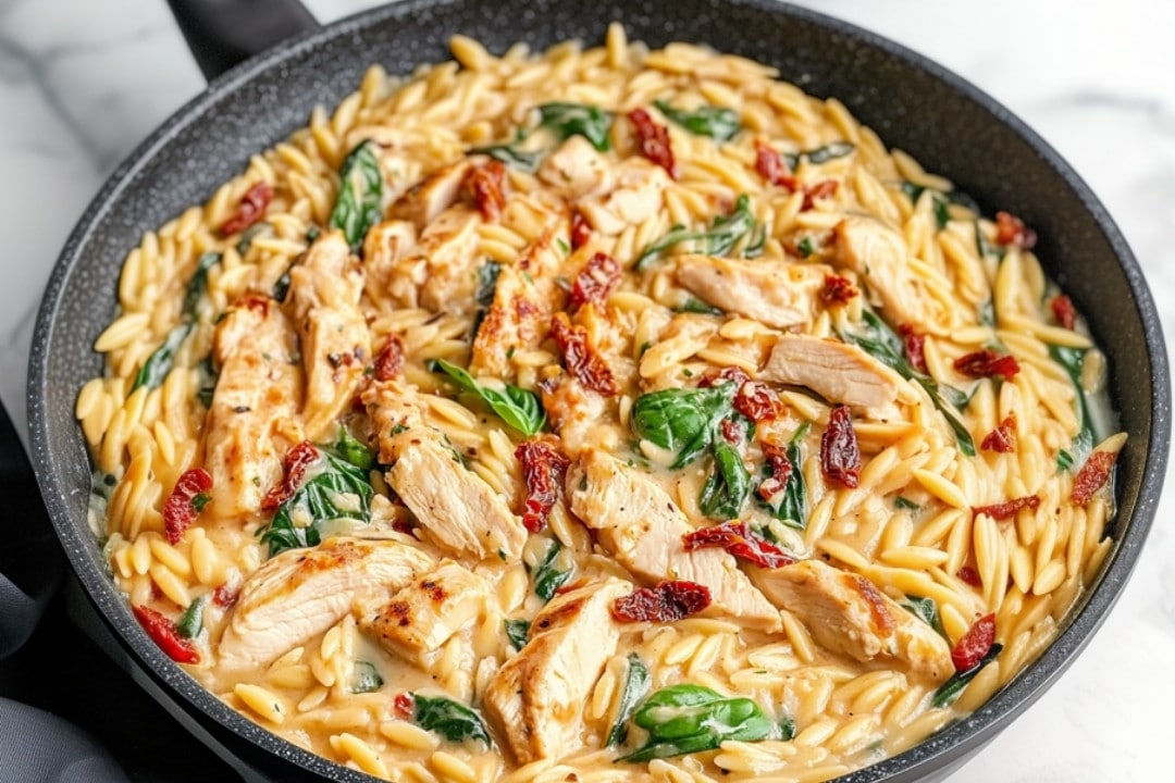 Creamy Tuscan Chicken Orzo Recipe