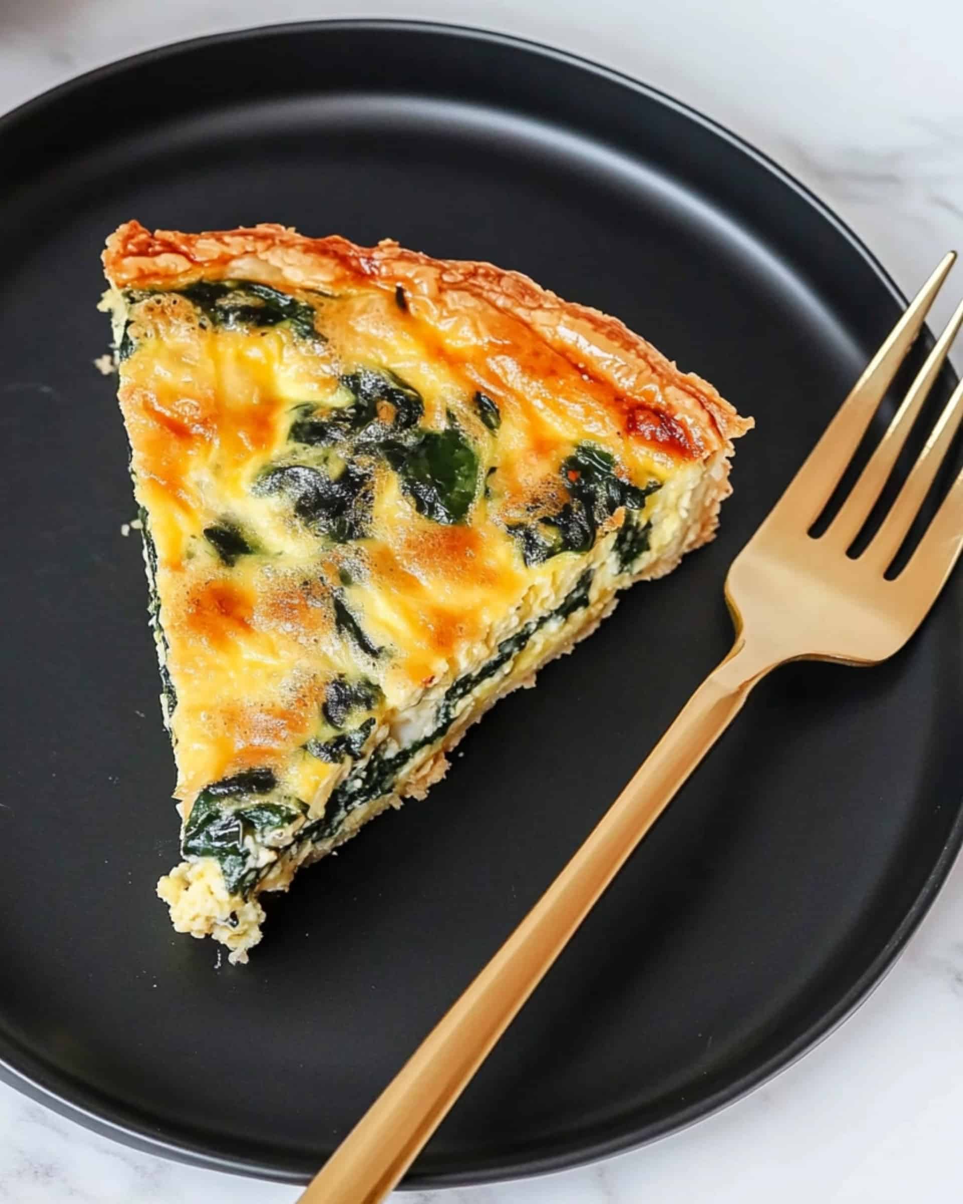 Easy Crustless Spinach Quiche Recipe