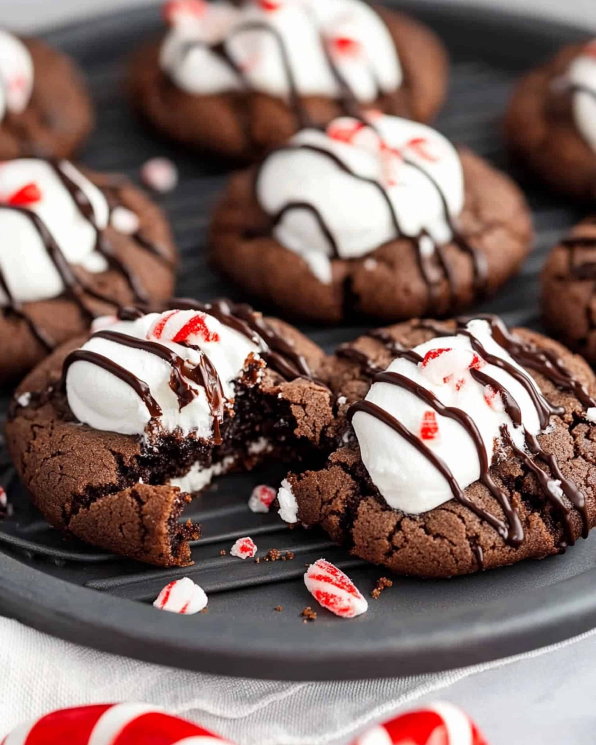 Peppermint Hot Chocolate Cookies Recipe