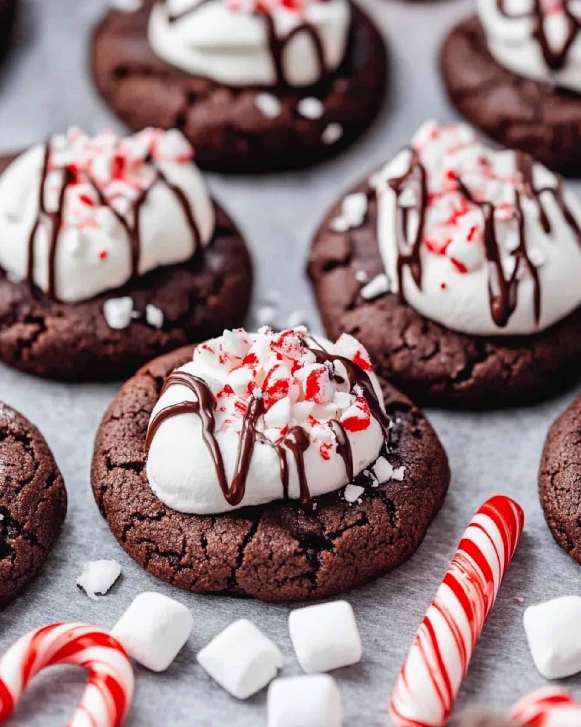 Peppermint Hot Chocolate Cookies Recipe