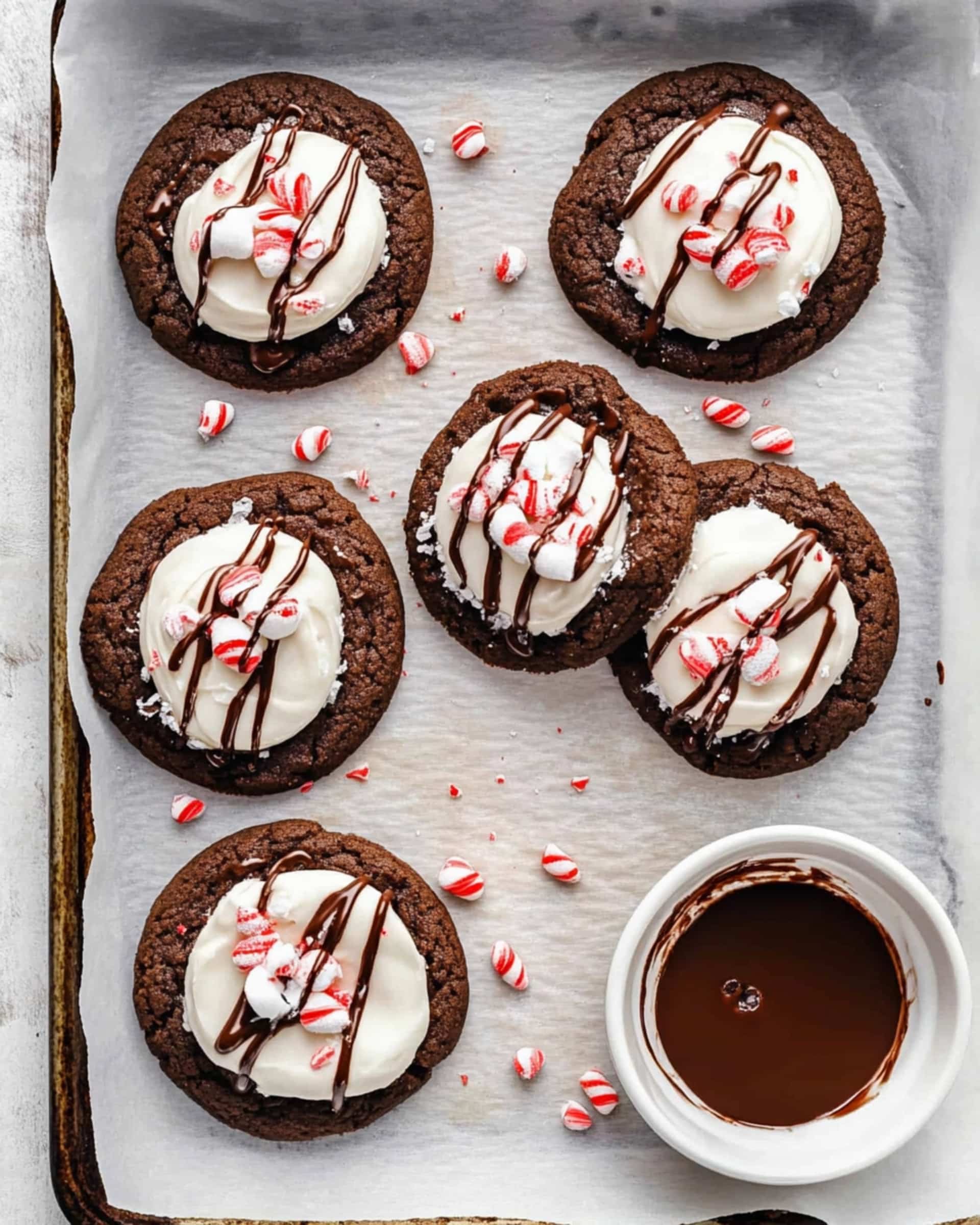 Peppermint Hot Chocolate Cookies Recipe