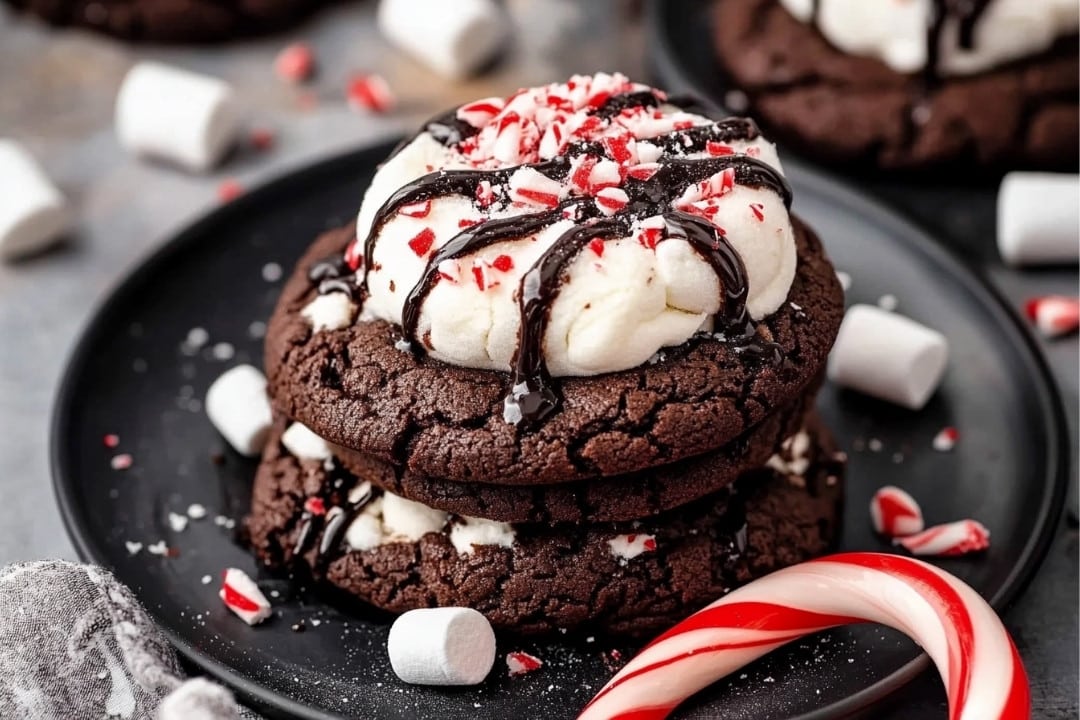 Peppermint Hot Chocolate Cookies Recipe