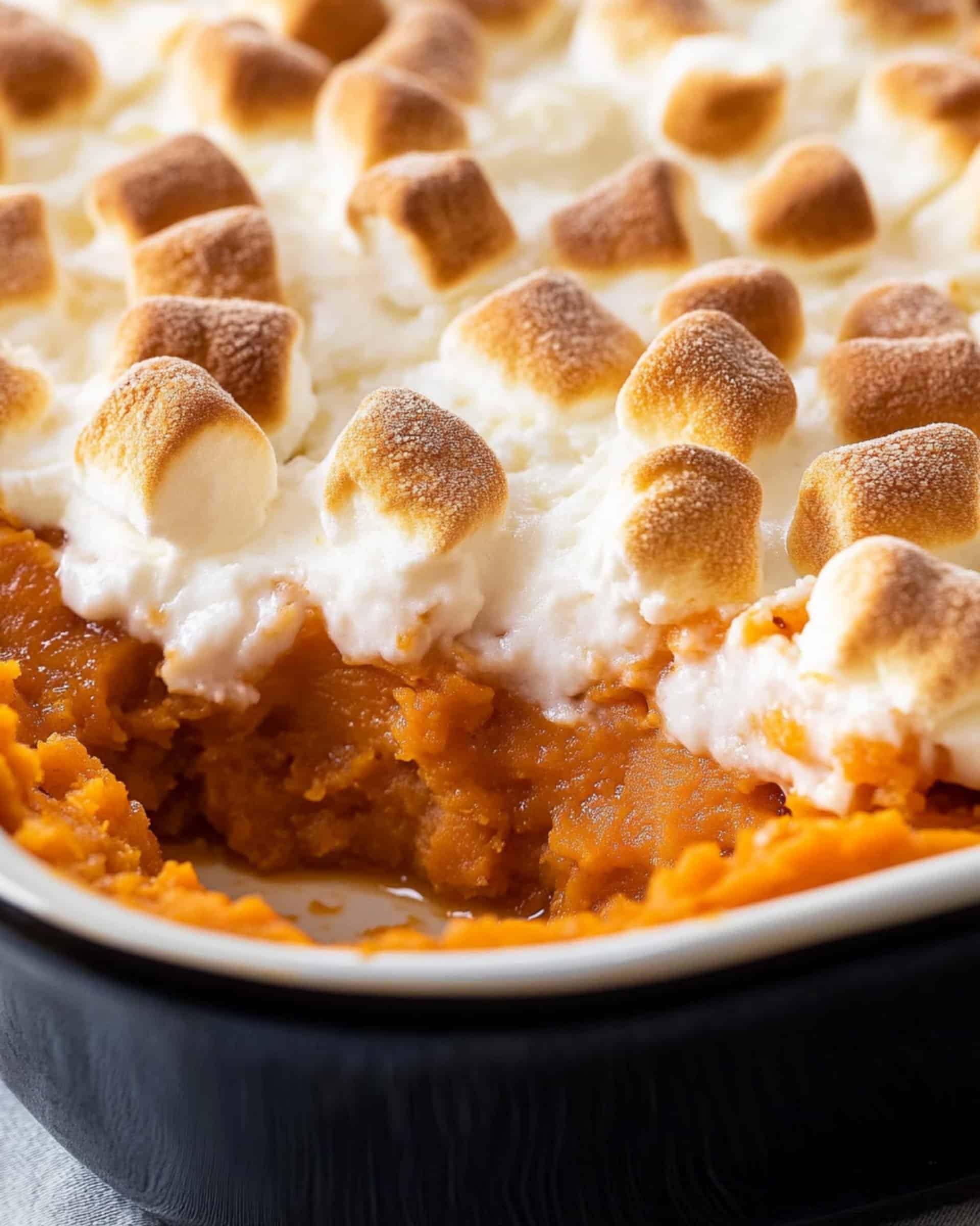 Sweet Potato Casserole with Marshmallows & Pecans Recipe