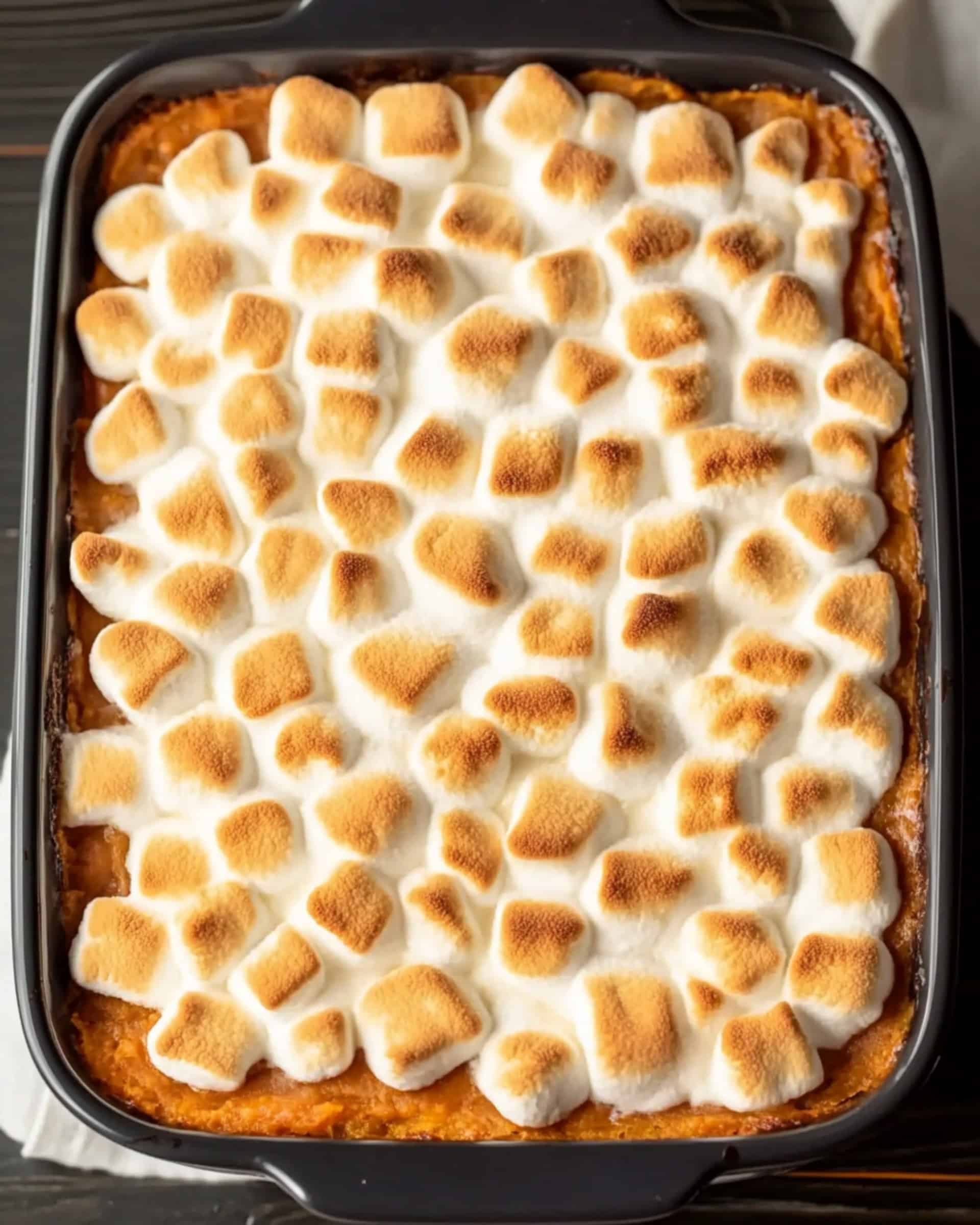 Sweet Potato Casserole with Marshmallows & Pecans Recipe